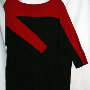 Lauren Ralph Lauren Red & Black Top ~Women's 1X